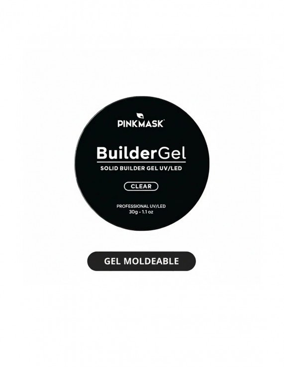 PINK MASK Solid Builder Gel - Clear 30g