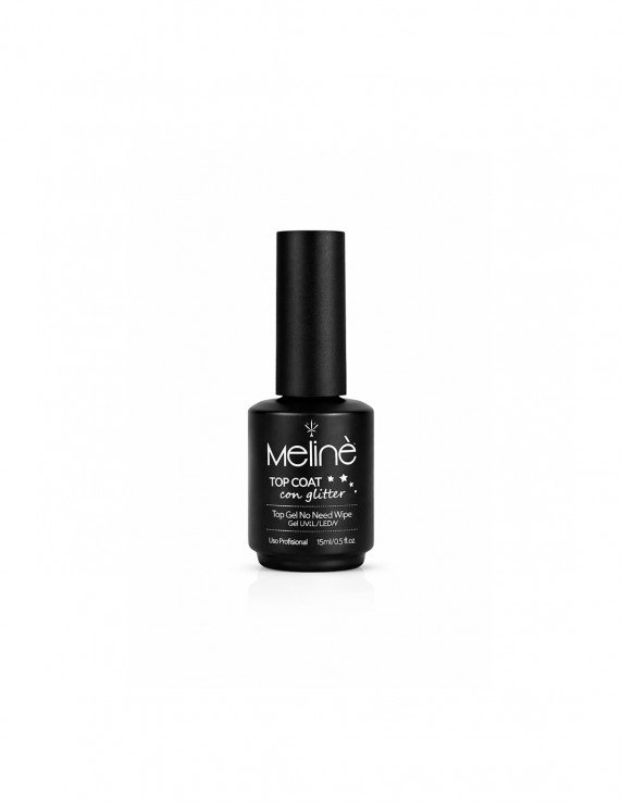 MELINE Top Coat Gel GLITTER Uv/Led 15ml