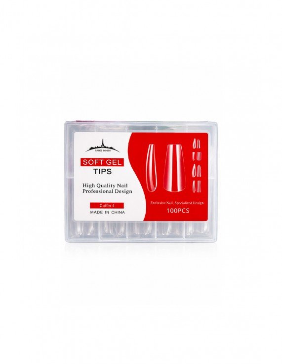PARIS NIGHT Tips Soft Gel Coffin...
