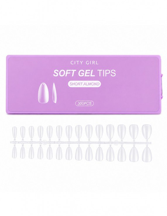 CITY GIRL Soft Gel Tips Almendra...