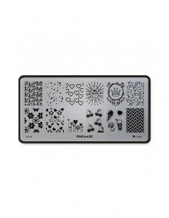 PINK MASK Placa de Stamping - Sweet...