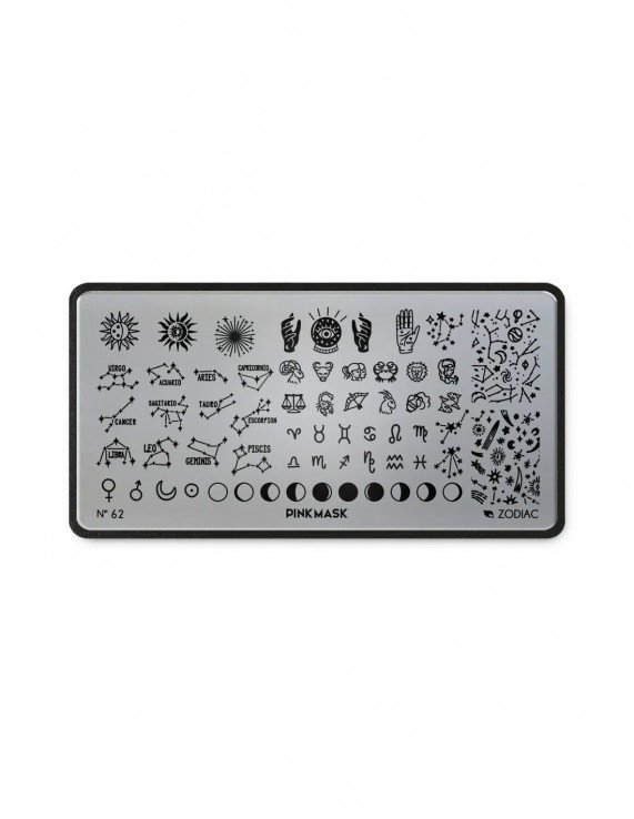 PINK MASK Placa de Stamping - Zodiac...
