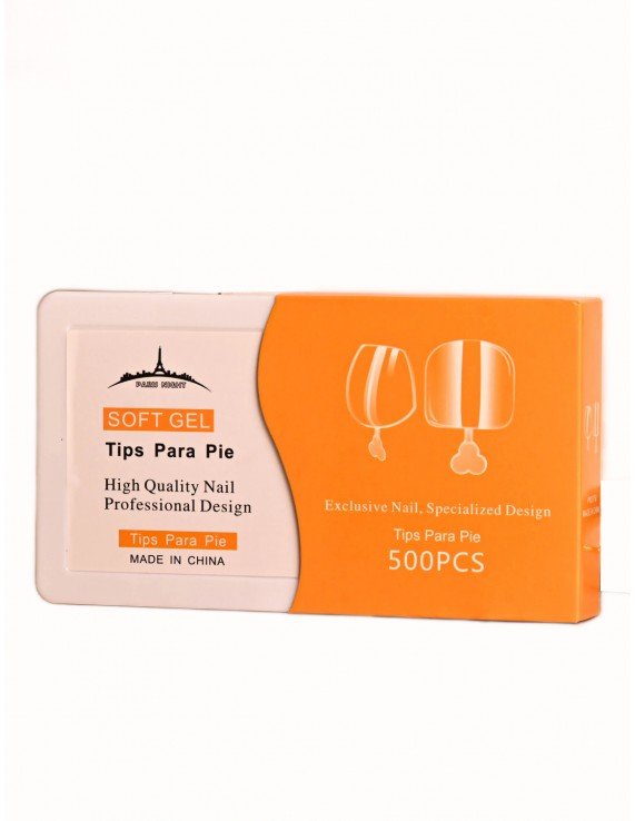 PARIS NIGHT SOFT GEL TIPS PARA PIE x500