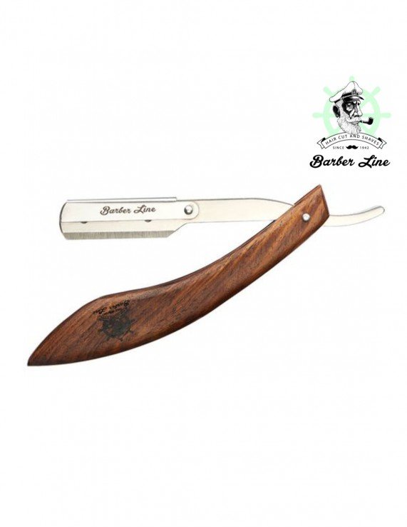 NAVAJA BARBER LINE CON MANGO DE MADERA