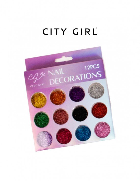 CITY GIRL Set Glitter 12 pcs - GO-13717