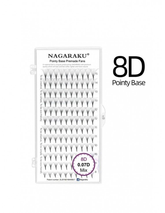 NAGARAKU 8D MIX 0.07D POINTY BASE