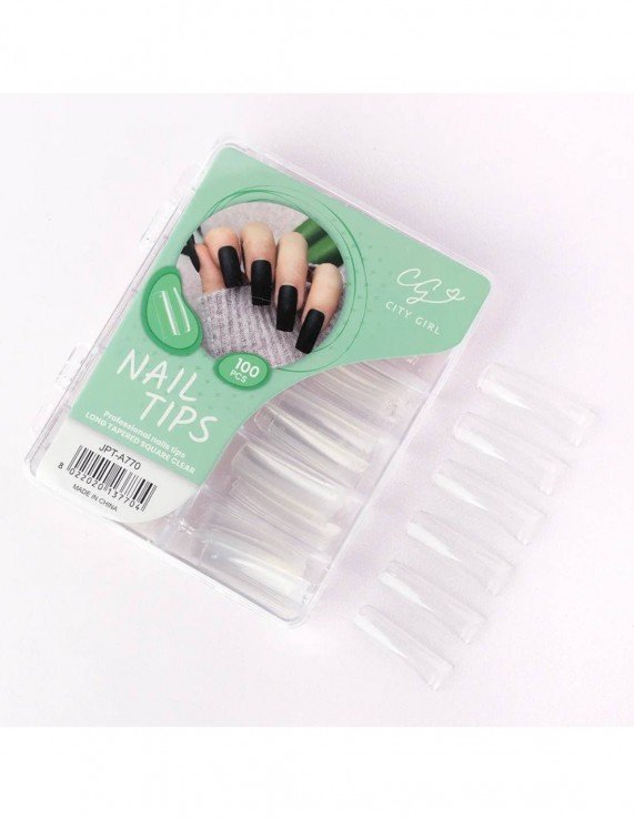 CITY GIRL NAIL TIPS LONG TAPERED...