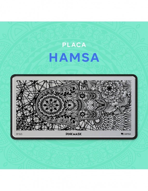 PINK MASK Placa de Stamping - Hamsa...