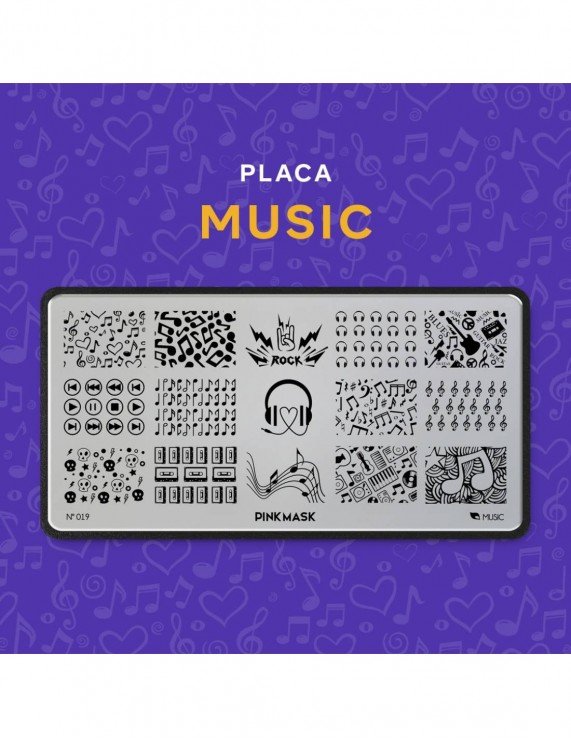 PINK MASK Placa de Stamping - Music...