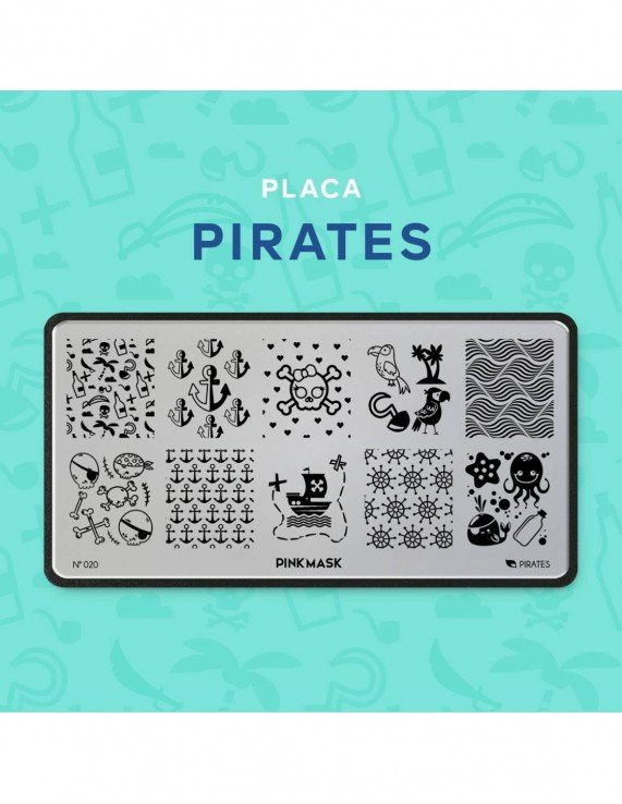 PINK MASK Placa de Stamping - Pirates...