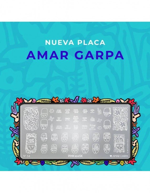 PINK MASK Stamping |Placa 54