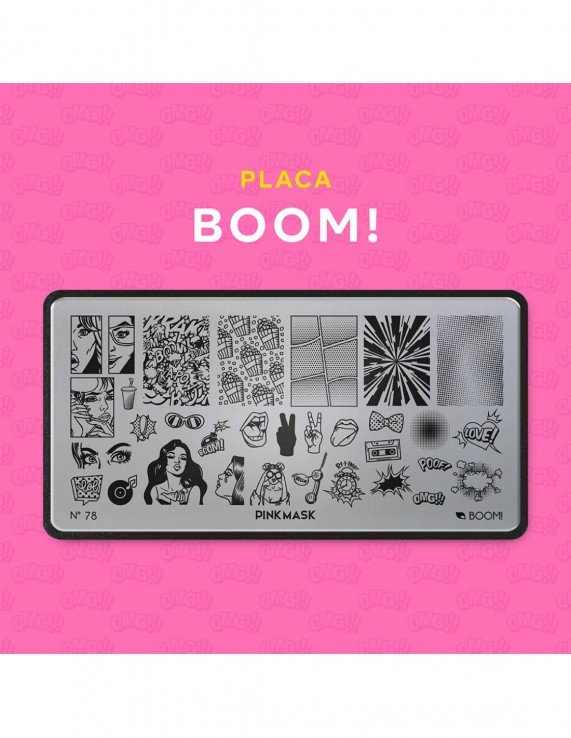 PINK MASK Placa de Stamping - Boom nº 78