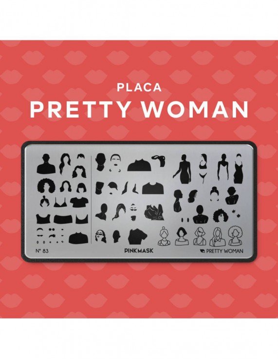 PINK MASK Placa de Stamping - Pretty...