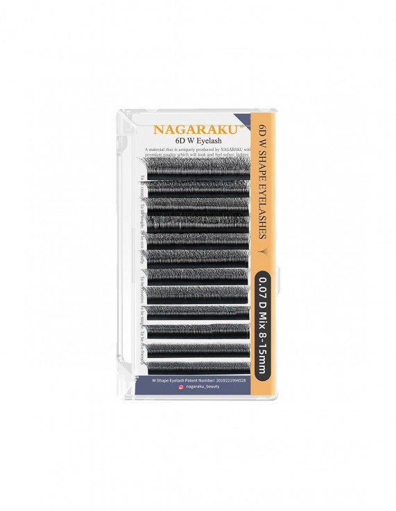 NAGARAKU 6D W Shape Eyelash |0.07 D...