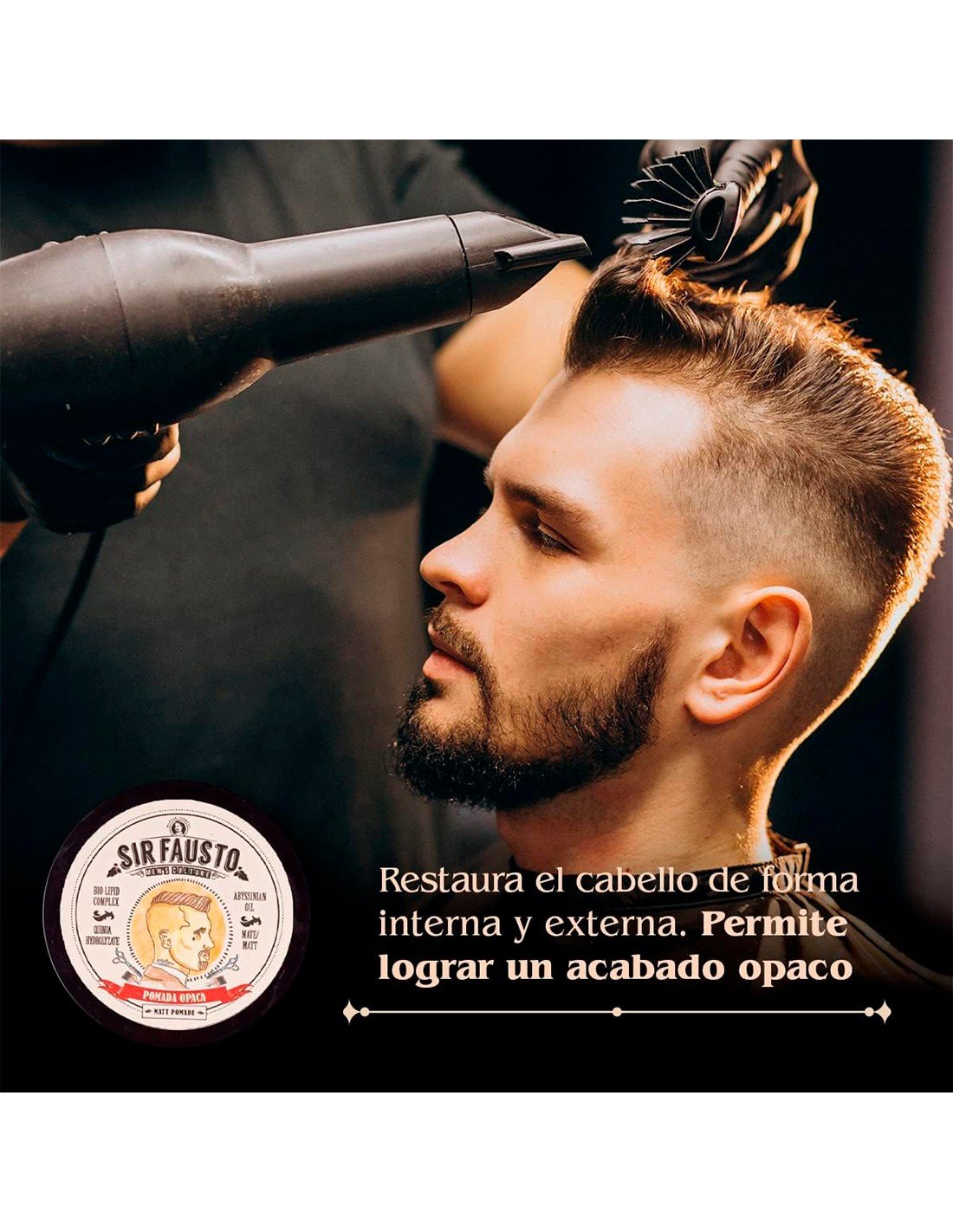 SIR FAUSTO Pomada Opaca - Textura &... SIR FAUSTO Pomada Opaca - Textura &...